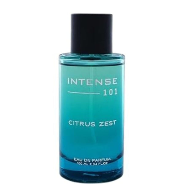 Intense 101 Citrus Zest Eau de Parfum Unisex | Fresh Perfume with Long-Lasting Sillage for Gym & Office | 100ml